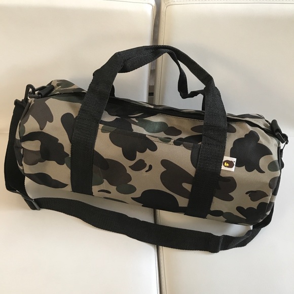 A Bathing Ape Fire Camo Duffle Bag Excellent. No - Depop